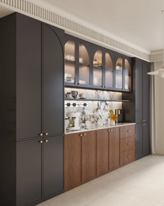 Modern Simple Luxury Solid Wood Sideboard Integrated Wall <b>Cabinet</b> <b>Wine</b> Storage Hotel Dining Home Living Room Hall Application - Product Image 3