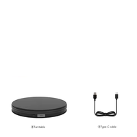Plateau tournant motorisé USB de 45 cm, capacité de charge 30 kg, pour photographie, plateau tournant électrique à 360 degrés