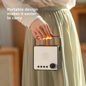 Bluetooth hoparlör uçucu yağ difüzör simülasyon alev Aroma nemlendirici beyaz gürültü makinesi uyku yardım taşınabilir şarj edilebilir - Product Image 6