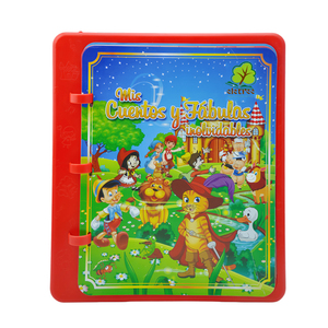 Trẻ em những câu chuyện khó quên của tôi và Truyện Ngụ Ngôn Học Tiếng Tây Ban Nha động vật âm thanh điện tử Pad cảm ứng ngón tay có thể sạc lại âm thanh cuốn sách - Product Image 1