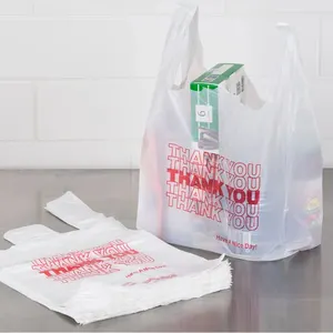 일회용 플라스틱 Hdpe/ldpe 티셔츠 쇼핑 폴리에틸렌 가방/슈퍼마켓 식료품 소매 자루