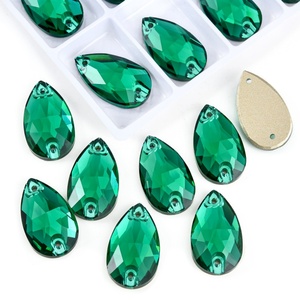 Oleeya Factory Qualité 5A Strass en verre en forme de goutte AB ultra-brillants à coudre, Perles de cristal en vrac en gros pour vêtements et chaussures - Product Image 3