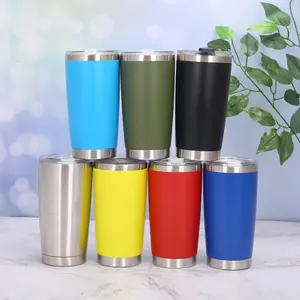 2024 new Cups In Bulk Water Bottle Stainless Steel 20oz Skinny Matte Titanium Fatty Sublimation Tumbler Coffee Mug
