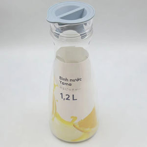 Jarra de Agua Transparente Yama de 1.2L, Jarra para Bebidas de PP PET con Tapa, Recipiente Ligero para Bebidas para Uso Doméstico - Product Image 1