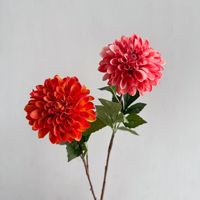 Bunga Dahlia Artifisial Real Touch Moist Berkualitas Tinggi, Krisan Palsu, Peony untuk Dekorasi Rumah dan Pernikahan