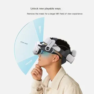 Sangle de tête <span class=keywords><strong>BOBOVR</strong></span> M3 PRO avec batterie pour Quest 3/3S, sangle Elite confortable pour casque VR, accessoire de remplacement VR - Product Image 4
