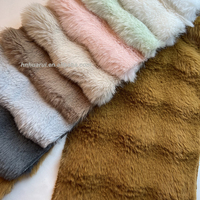 Tricot jacquard en flanelle 100 % polyester à poils de lapin, très rentable, chaud, doux, luxueux, anti-plis