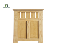 Cache-radiateur moderne en placage de chêne, panneau frontal massif, OEM ODM pour les marques de meubles et d'ameublement européennes et américaines