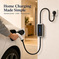Chargeur rapide domestique pour véhicules électriques NECS de haute qualité, 3,5 kW max 16A, niveau 2, certifié CE, pour chargeur portable ODM/OEM
