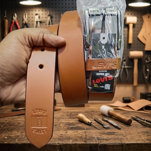 Cinturón de Cuero Vacuno Estilo Vintage para Hombre, Ecológico, Ligero, Resistente, Hebilla Cuadrada de Alta Resistencia, Diseño de Calavera - Product Image 1