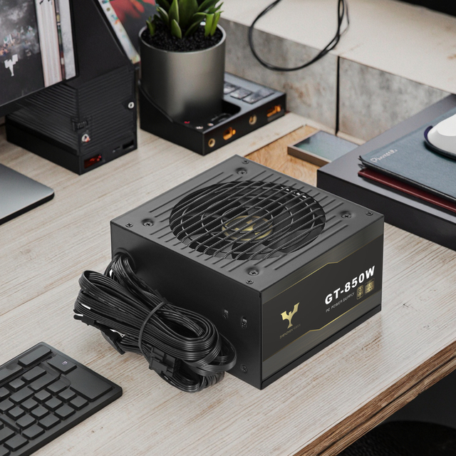 ATX Non-Modular 80Plus Gold 650W/750W/850W/1000W Desktop Computer PSU 120mm Fan Stock Server Power Supply
