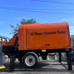 Giá rẻ nhỏ Trailer bê tông bơm xi măng để bán DIESEL Mini xây dựng xi măng truyền đạt máy bơm xe tải - Product Image 1