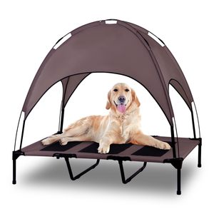Yeni tasarım <span class=keywords><strong>Amazon</strong></span> sıcak satış çıkarılabilir Pet soğutma karyolası çıkarılabilir nefes yükseltilmiş açık gölgelik ile köpek yatağı - Product Image 1