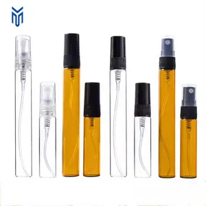 2ml 3ml 5ml 10ml Amber Brown Clear Refillable Mini Perfume Sample Sprayer Bottle Mist Sprayer Bottle Travel Perfume Spray Bottle