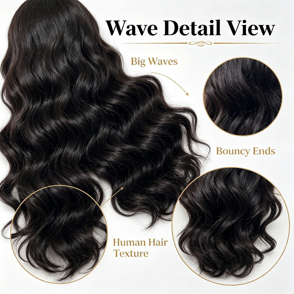 Brazilian 5x5 Transparent HD Lace Closure Wig Water Wave Human Hair ...