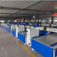 Machine de découpe PVC mélaminé 8*4 pieds, routeur CNC 3 axes à tête simple/double pour le travail du bois et la fabrication de meubles 1325 ATC1325