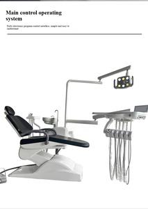 Fauteuil dentaire électrique de luxe homologué CE, équipement ergonomique haut de gamme pour <span class=keywords><strong>dentiste</strong></span> avec système de contrôle intégré pour clinique - Product Image 3