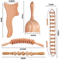 Ensemble de massage anticellulite et de remodelage corporel le plus vendu – Bâton de massage en bois pour thérapie par le bois