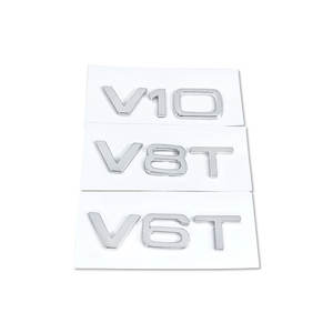 สติกเกอร์ฝากระโปรงรถ ABS สไตล์ V6T V8T <span class=keywords><strong>V12</strong></span>เทอร์โบสัญลักษณ์ TFSI สำหรับ Q5 <span class=keywords><strong>Audi</strong></span> Q7 A4 <span class=keywords><strong>A8</strong></span> A6 - Product Image 2