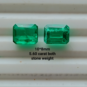 Pierre précieuse verte élégante de laboratoire, de forme multiple, taillée sur mesure, de haute clarté et qualité supérieure, pour la fabrication de bijoux faits à la main. - Product Image 4