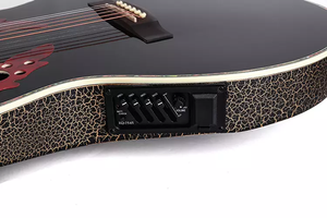 Guitarra elétrica acústica de alto brilho personalizada de fabricação, guitarra elétrica de 41 polegadas com logotipo OEM - Product Image 3
