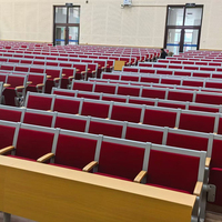 Nouvelles tables et chaises en alliage d'aluminium pour salle de classe universitaire, chaises en rangée pour salle de classe avec escalier pour les élèves, pour l'école