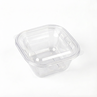 Boîtes à pâtisserie jetables en plastique PET de qualité alimentaire avec couvercle pour gâteaux, biscuits, muffins, desserts, sushis, jus, emballages
