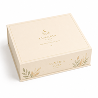 Boîte cadeau rigide magnétique personnalisée écologique en papier avec sac de shopping pour pyjamas, vêtements de nuit et vêtements