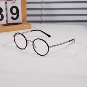 Montures de lunettes rondes à monture complète unisexe, anti-lumière bleue, légères, bicolores, correction de la vision, adultes, toutes formes de visage - Product Image 1