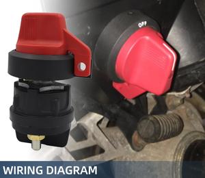 Interruptor Aislador de Batería de Alta Corriente 400A 36V SPST IP68 con Perilla Roja y Contactos de Cobre para Yate, Embarcaciones, RV, ATV - Product Image 4