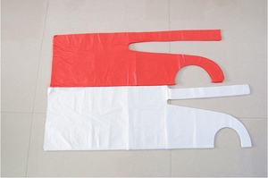 Food Grade Translucent HDPE Eco-Friendly Soft <b>Waterproof</b> Plastic Aprons Hairdressing <b>Overalls</b> Salons Blow Molding Process - Product Image 6