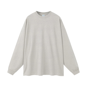 Maglietta a Maniche Lunghe da <span class=keywords><strong>Uomo</strong></span> Personalizzata, Stile Basic, 425G Pesante, Vestibilità Ampia, Girocollo, Tinta Unita, Casual - Product Image 6