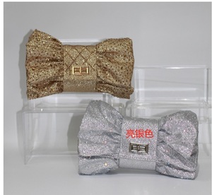 Elegant Pleated Bowknot Clutch <b>Small</b> Designer <b>Evening</b> <b>Bag</b> with Rhinestone Detailing - Product Image 4