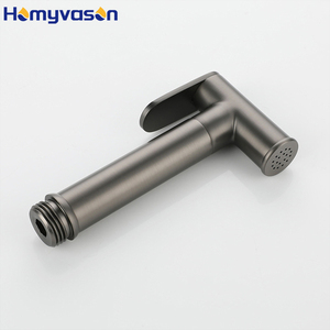 Bonne vente pistolet gris froid et chaud noir bidet à main chaud et froid pulvérisateur couche Shattaf Douche ensemble complet de bidet - Product Image 3