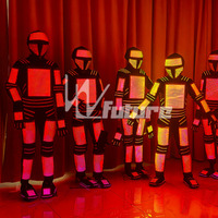 Changement de couleur LED Robot Cosplay Costume scène danseur soldat pour fête nouveauté portant tenue Costume de danse