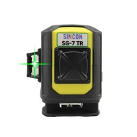 SINCON SG-7TR ligne de faisceau vert niveau Laser croix automatique 3D 12/16 lignes auto-nivelant 360 batterie au Lithium de Construction rotative
