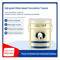 Peinture usine en gros métal peinture à base d'eau fluorocarbone couche de finition avec une grande performance anti-corrosive