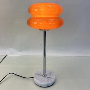 Modern Lighting Pink Globe Table <strong>Lamps</strong> with Marble Base Metal <strong>Stem</strong> - Product Image 6