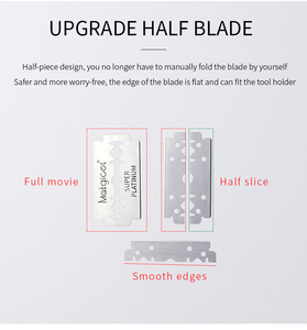 Professional Grade <strong>Single</strong> <strong>Edge</strong> Barber <strong>Razor</strong> Half <strong>Razor</strong> Blade <strong>Single</strong> <strong>Edge</strong> Blades 100 Pcs/Pack - Product Image 6