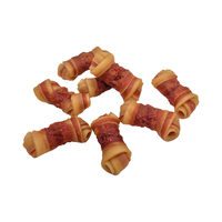 Friandises pour chiens premium riches en protéines, saveur poulet enveloppé de canard, pour le nettoyage des dents |   Pack en gros aux bienfaits pour la santé digestive
