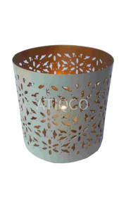 Nouveau design or blanc chauffe-plat votif en fer dernier et design moderne bougeoir en métal attrayant bougeoir en fer meilleure vente - Product Image 4