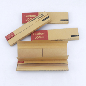 <b>Rolling</b> Paper With Tips Natural Unbleached Wood Pulp Slow Burn Cigarette Smoking Accessory Rectangular Simple Style - Product Image 3