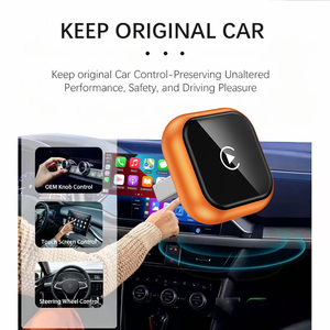 Adaptateur CarPlay sans fil pour <span class=keywords><strong>iPhone</strong></span>, dernière mise à jour, filaire vers sans fil pour Apple CarPlay, Plug & Play, connexion automatique sans latence, GPS - Product Image 2
