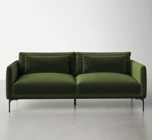 Canapé scandinave en tissu velours léger luxe trois petits ménages salon <span class=keywords><strong>Netflix</strong></span> B & B français rétro rangée droite canapé - Product Image 4
