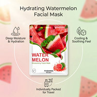 Masque facial en feuille de fraise pour le soin de la peau, éclaircissant, hydratant et anti-âge, directement de l'usine OEM