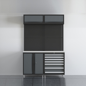 Tùy chỉnh Heavy-Duty thép tấm bàn làm việc với OEM/ODM Hỗ trợ đa chức năng công cụ xe đẩy kim loại nhà để xe lưu trữ tủ - Product Image 2