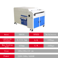 Machine de revêtement liquide UV automatique HR650 650 mm, équipement de plastification industriel pour albums photo en papier, finition de haute qualité