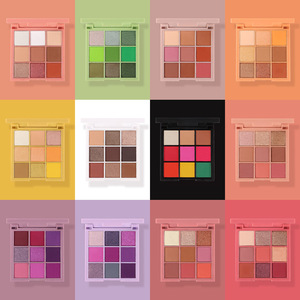 Custom Logo <b>9</b> Colors Eye Shadow Palette High Pigment Matte And Shimmer Eyeshadow Makeup - Product Image 2