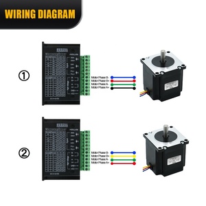 มอเตอร์สเต็ปเปอร์6.35มม. 8มม. 2เฟส Nema23 56มม. 1.2nm 57HS56-3004 ° 1.8 - Product Image 6