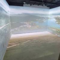 Système de projection cartographique immersive en réalité virtuelle 3D 360° avec technologie de grotte virtuelle, spectacle visuel 3D, salle de monde virtuel tactile LED